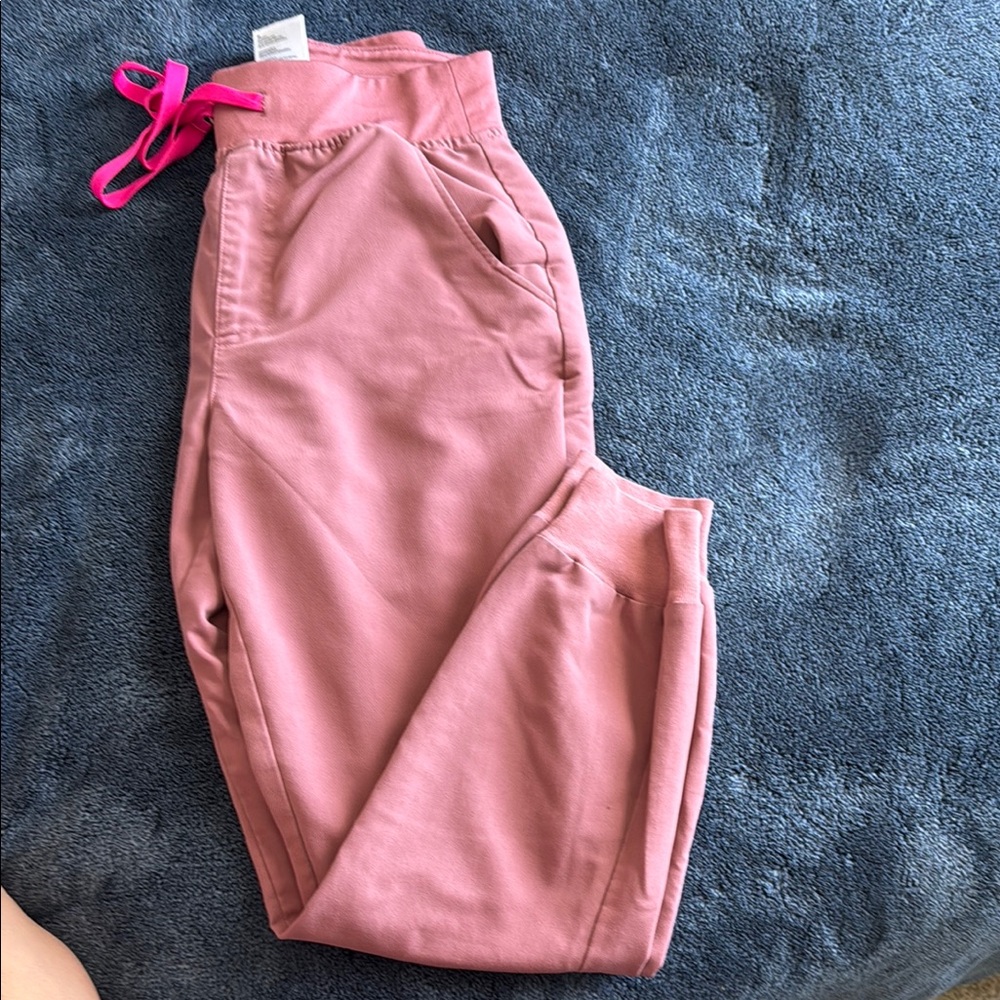 Figs Pink Sweatpants Comfortable Joggers